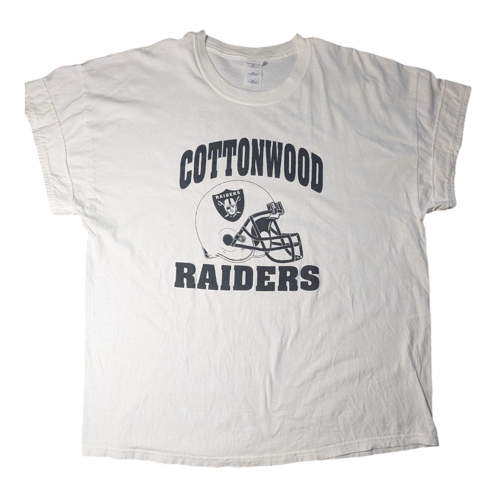 Cottonwood Raiders Football - Back Name Kenny - Wh/Bl -2XL T Shirt Short Sleeve